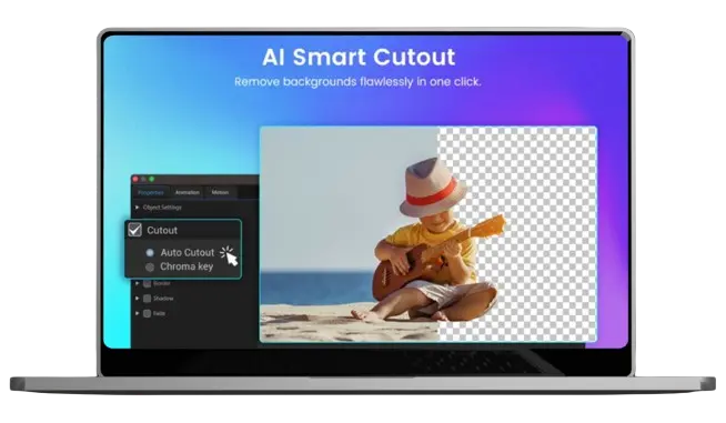AI smart cutout feature of MOD APK